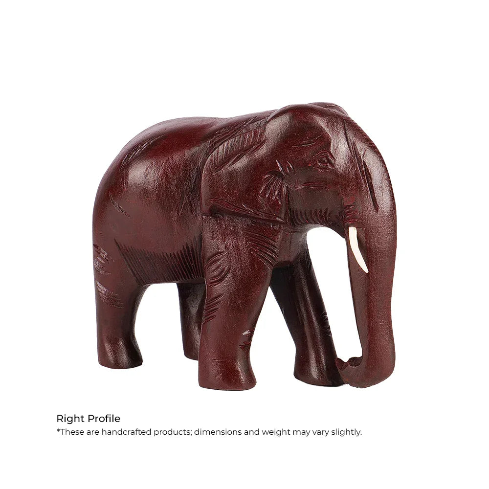 Handcrafted wooden elephant figurine for MahaVastu Vastu Shastra home remedies