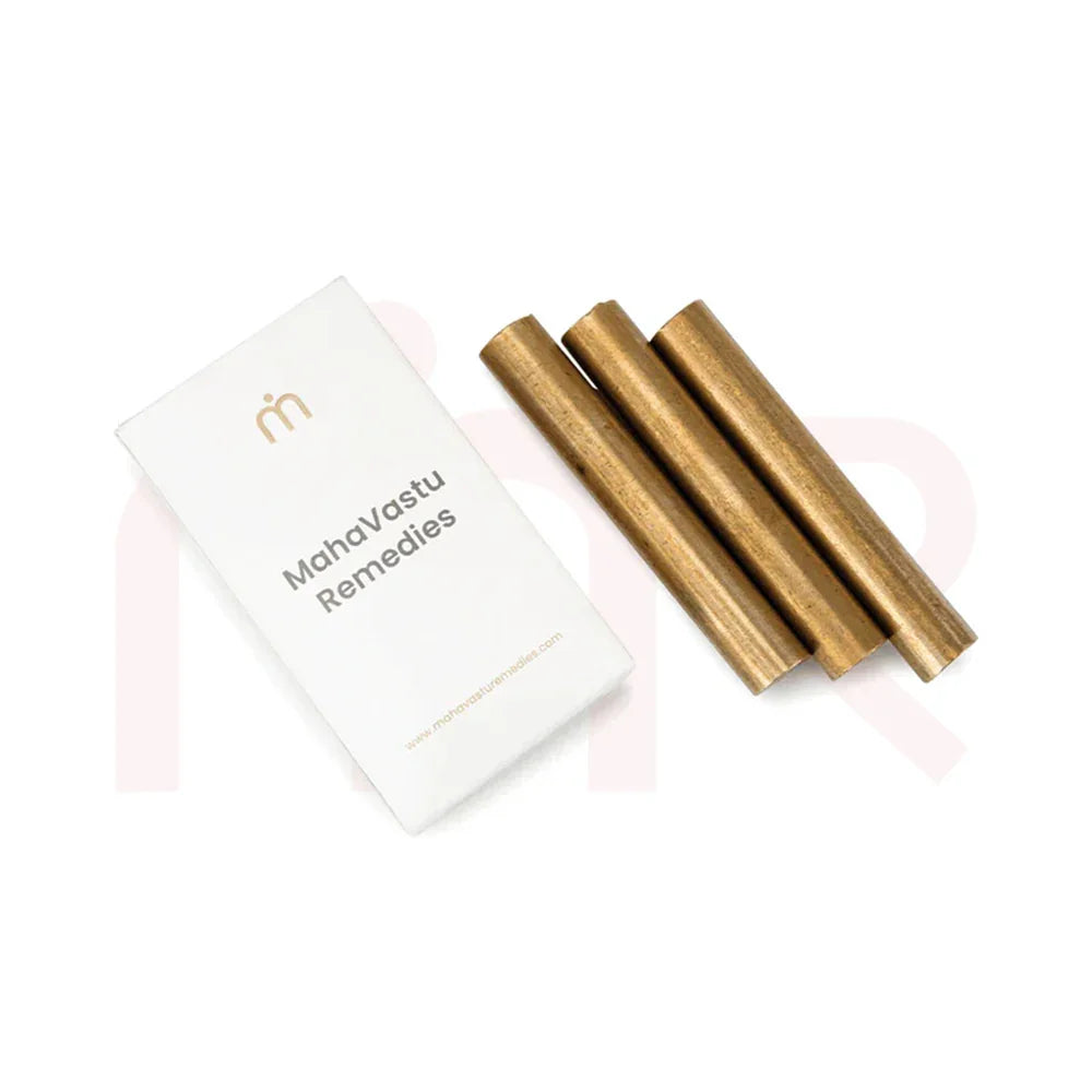 Brass rods and MahaVastu Remedies box for authentic Vastu Shastra home solutions