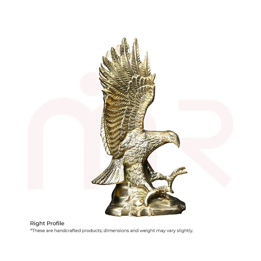 Brass eagle statue for Maha Vastu remedies, symbolizing strength and prosperity