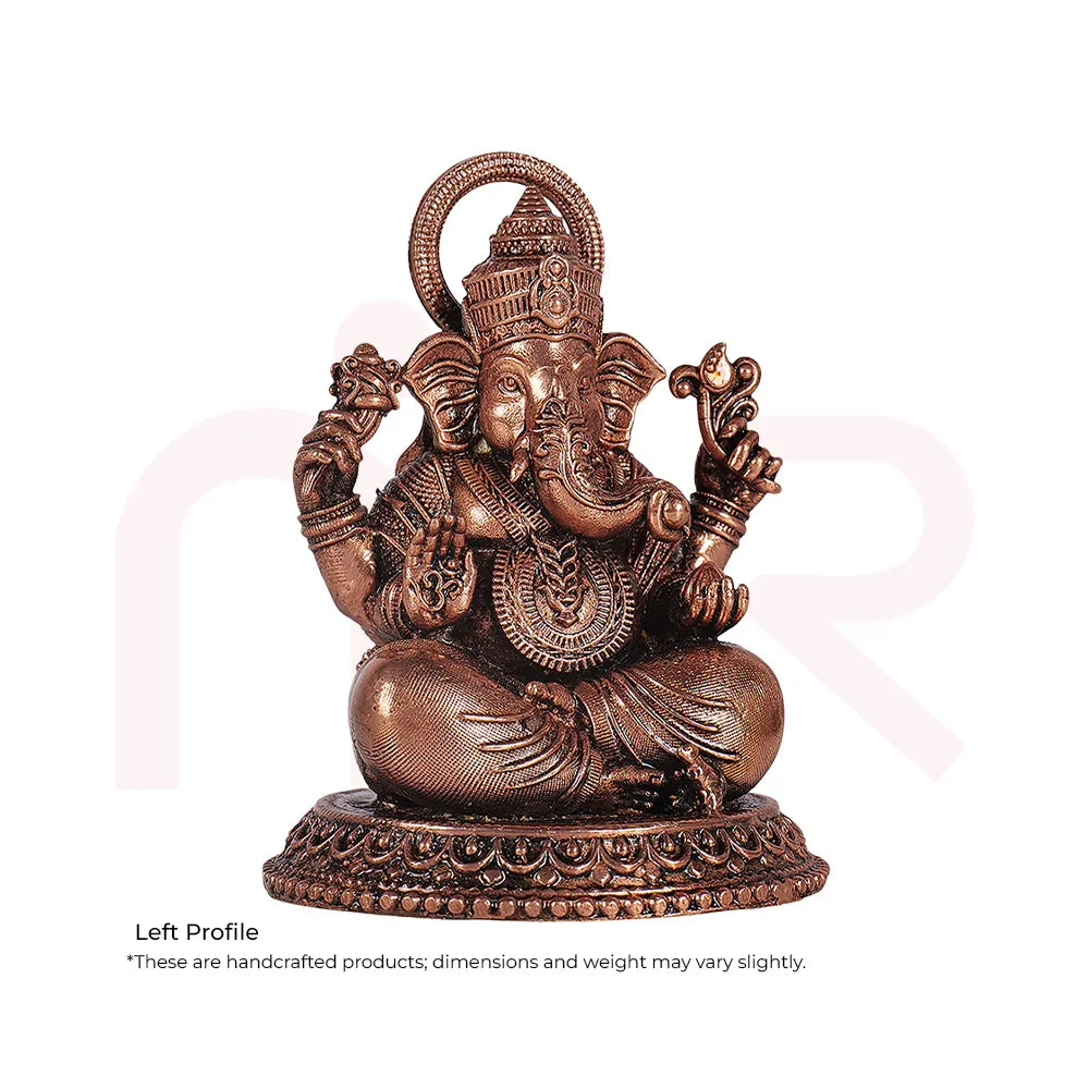 Handcrafted brass Lord Ganesha idol for MahaVastu remedies, ideal for Vastu and home decor