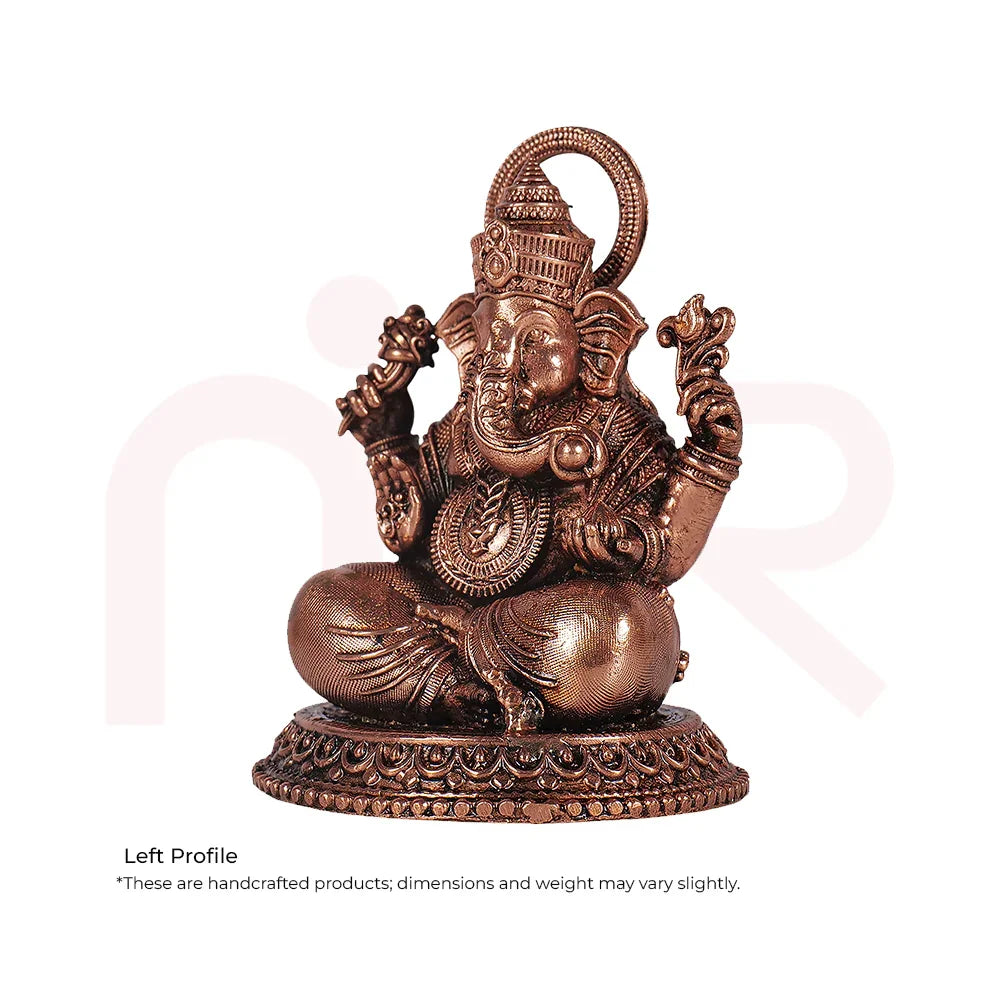 Handcrafted Ganesh idol in antique finish, ideal for Maha Vastu remedies and positive energy.