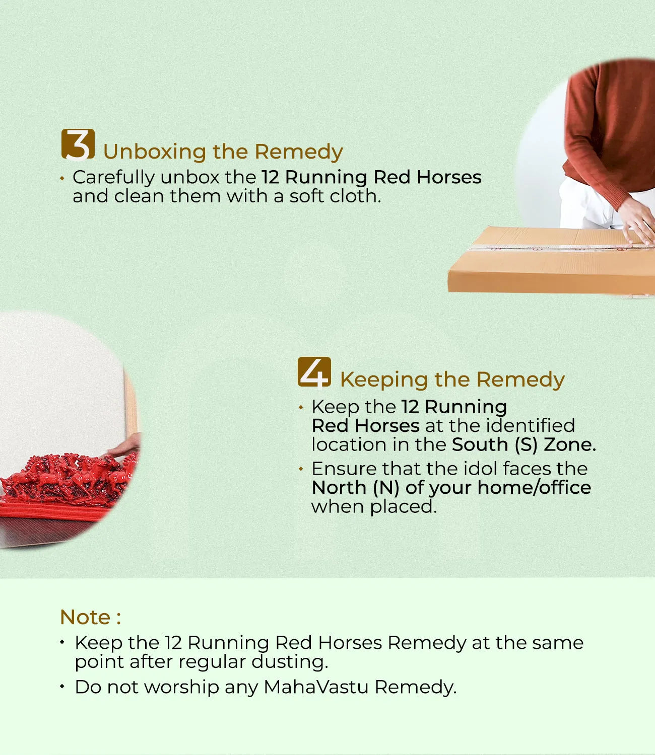 Installation_steps_12_red_horses_.1 - MahaVastu Remedies