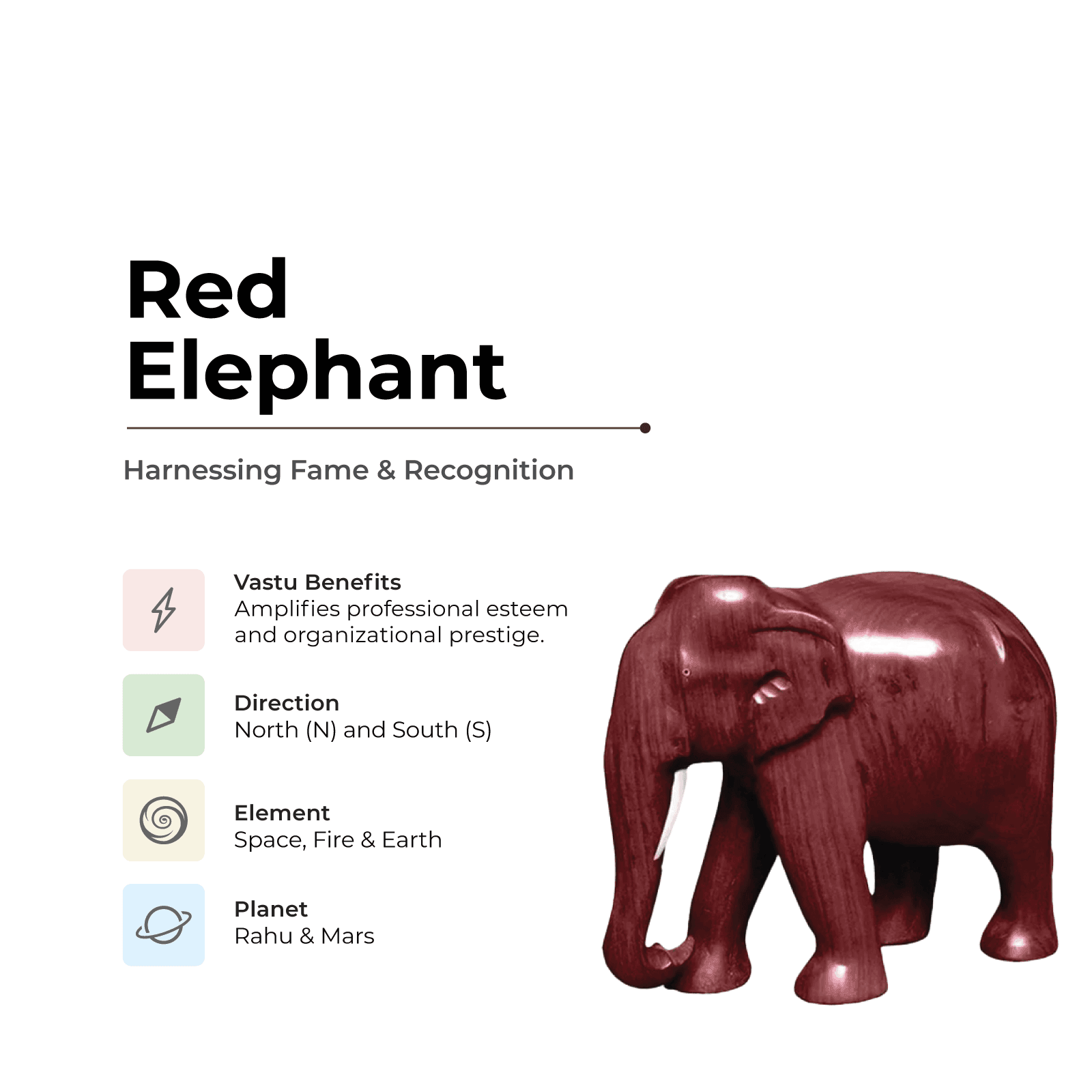 Red Elephant - Gives Fame and Recognition